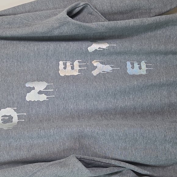 Gray “MONEY” Drip Letter Sweatshirt | Unisex Streetwear XL - Picture 7 of 12